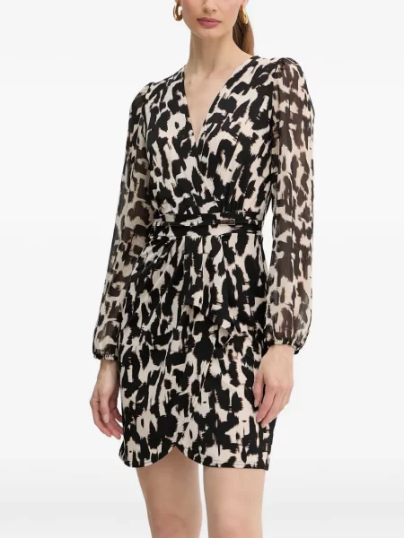 Rochie mini Morgan cu imagine cu imprimeu abstract plic