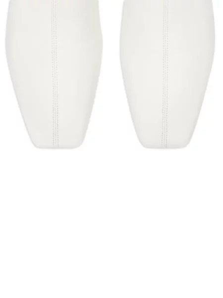 Botine Courreges fără toc alb