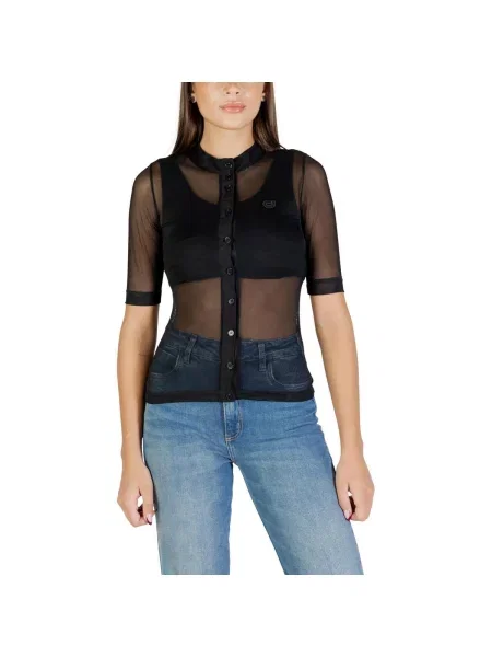 Halenka Colcci s krátkými rukávy černá