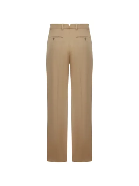 Pantaloni Ami Paris plisate maro