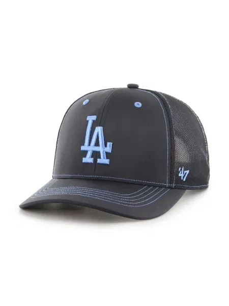 Шапка с козирка 47 brand MLB Los Angeles Dodgers с апликация черно