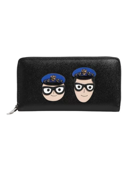 Portfel Dolce And Gabbana skórzany czarny