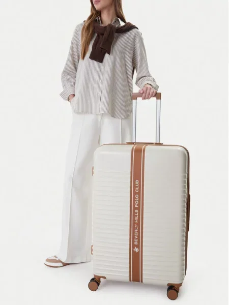 Beverly Hills Polo Club Велика валіза бежевий