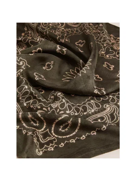 Szal Golden Goose z wzorem paisley zielona