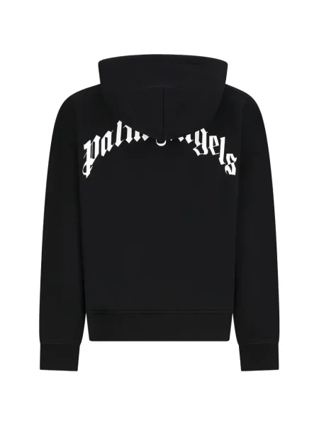 Majica s kapuljačom Palm Angels s autogramom crna