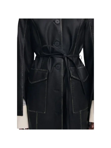 Desigual Palton de primăvară-toamnă negru