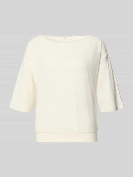 T-shirt o kroju relaxed fit z mieszanki konopi Lanius biała