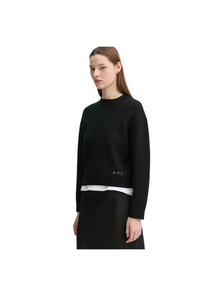 Sweter A.p.c. wełniany niebieski