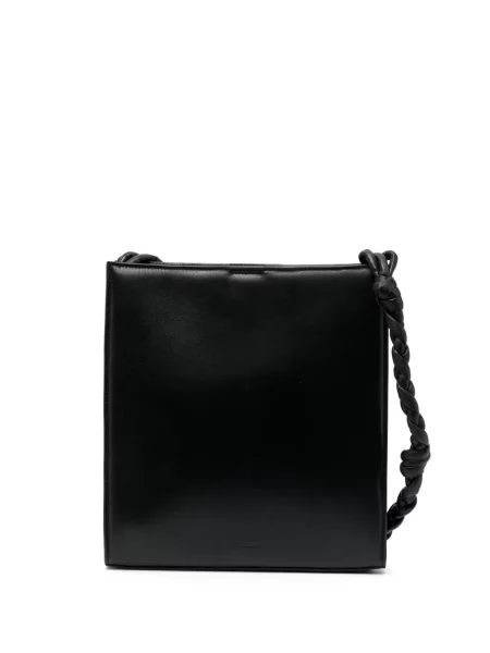 Geanta de piele Jil Sander din piele negru