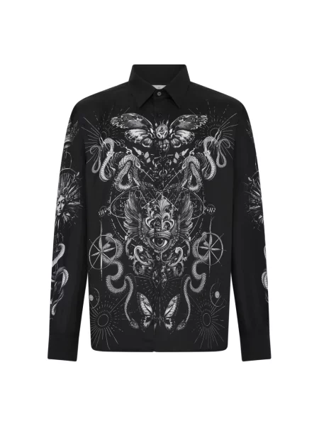 Jedwabna koszula Philipp Plein czarna