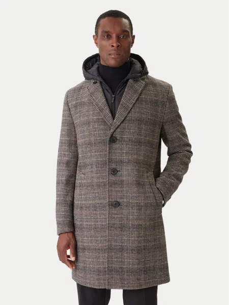 KARL LAGERFELD Вовняне пальто сірий