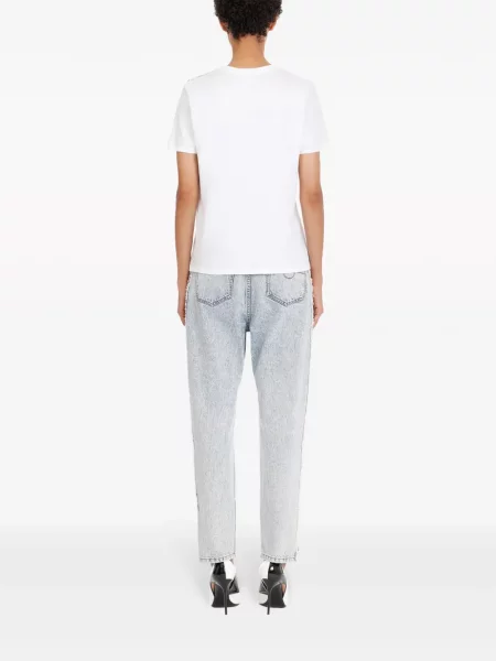 Tricou Balmain cu imagine alb
