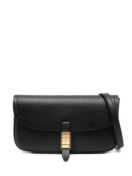 Geanta de piele Pinko din piele negru