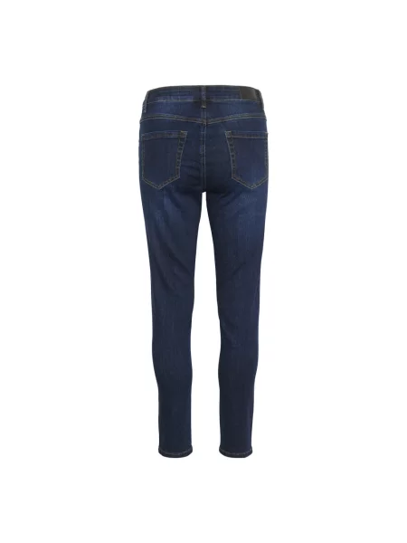 Skinny jeansy skinny Kaffe niebieskie