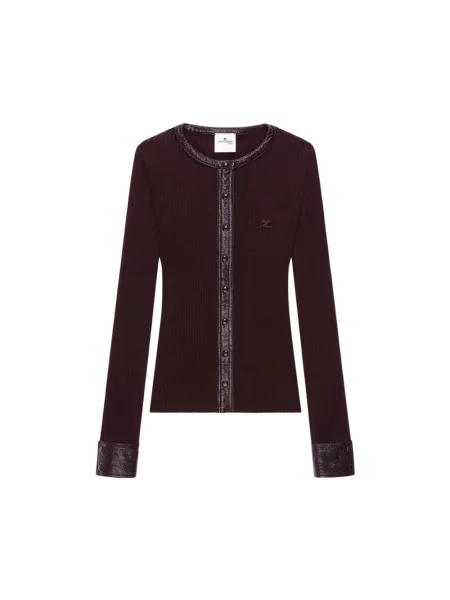 Kardigan Courreges czerwony