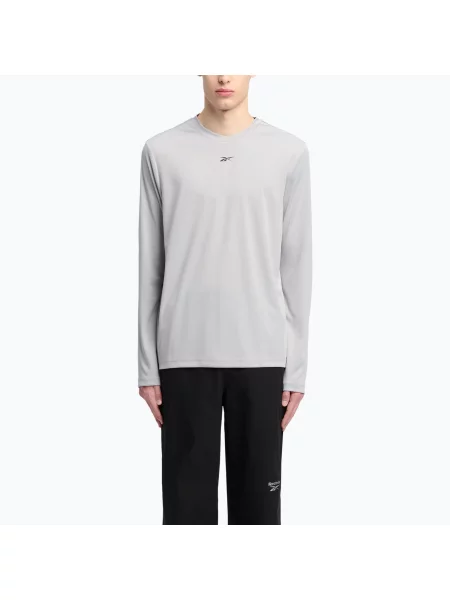 Лонгслив Reebok Id Train Tech Tee дозвілля з довгим рукавом сірий