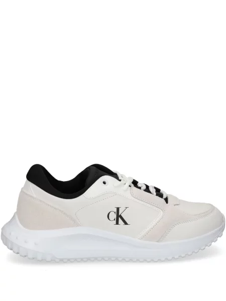 Sneakerși Calvin Klein Jeans alb