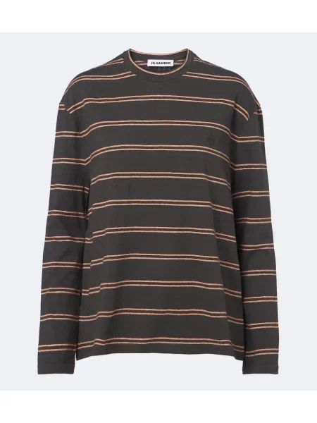 Tricou Jil Sander cu dungi gri