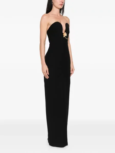 Rochie Roland Mouret cu model floral de costum negru
