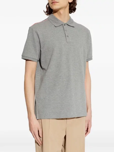 Polo Moncler cu dungi gri