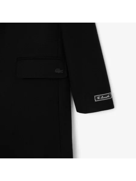 Lacoste Płaszcz Classic Fit czarny