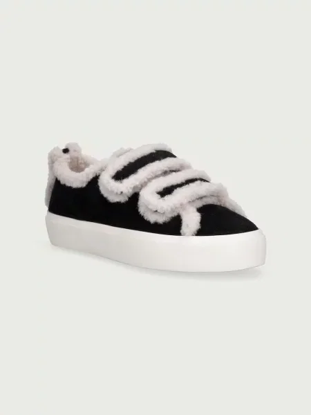 Inuikii SHEARLING LOW VELCRO tenisice za djecu od brušene kože crna
