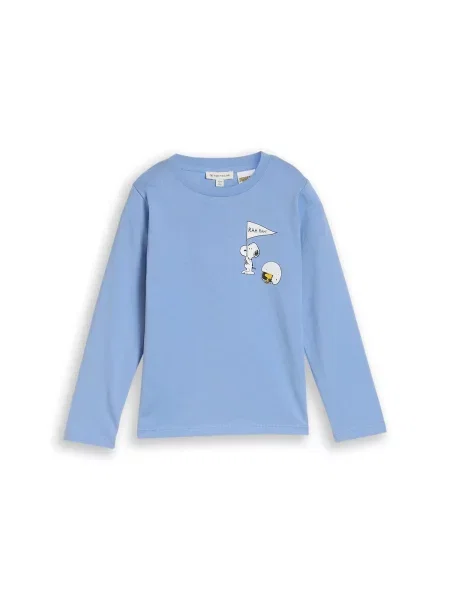 TOM TAILOR Tricou Peanuts albastru deschis / roșu / negru alb