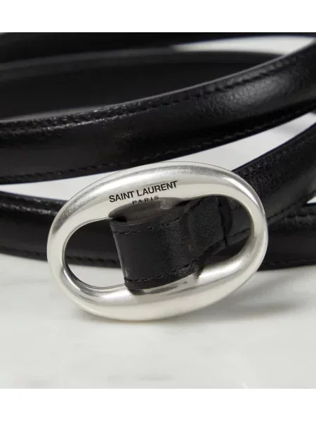 Curea Saint Laurent din piele negru