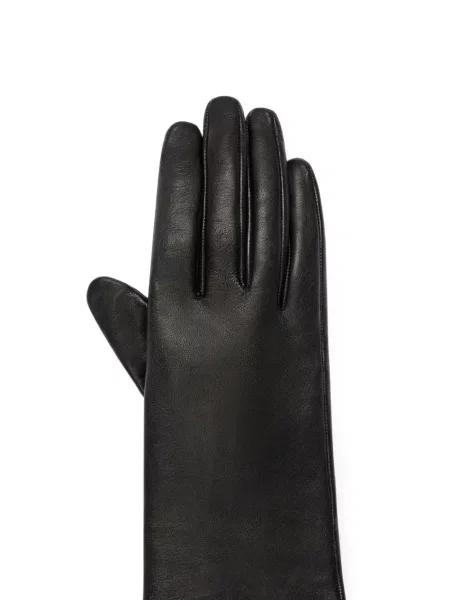Lung mănuși Givenchy cu funde din piele negru