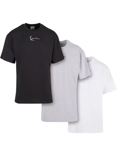 Karl Kani Tricou Essential gri amestecat / negru alb