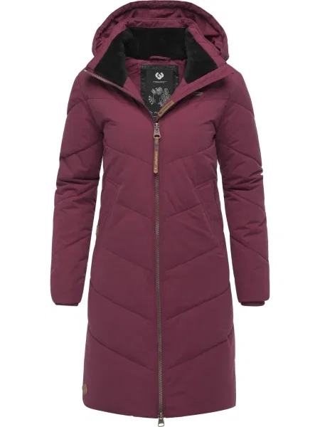 Ragwear Palton de iarnă Rebelka bordeaux roșu