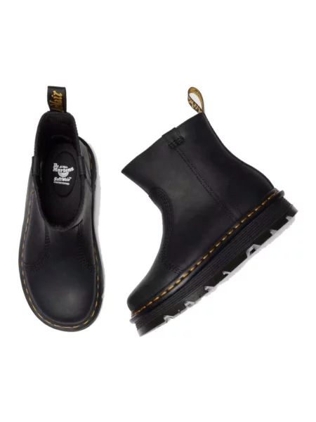 Dr. Martens botine ZebZag Rigger cu plat negru