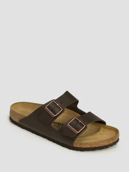 Klapki Birkenstock brązowe