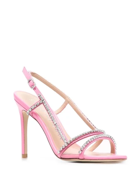 Σανδάλια Stuart Weitzman με πετραδάκια ροζ