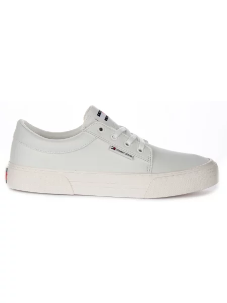 Trampki Tommy Jeans Tjm Vulc. Skate Derby TCR ecru biały