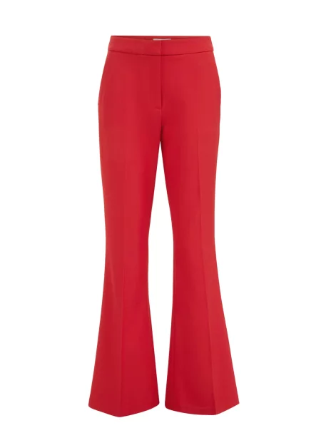 WE Fashion Pantaloni cu dungă roși aprins