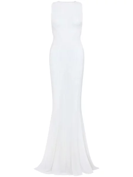 Rochie maxi Let's Swim plasă de costum alb