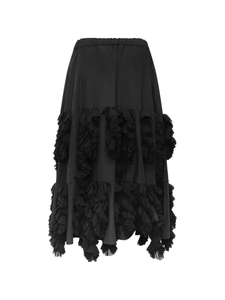 Fustă midi Comme Des Garçons cu volane negru