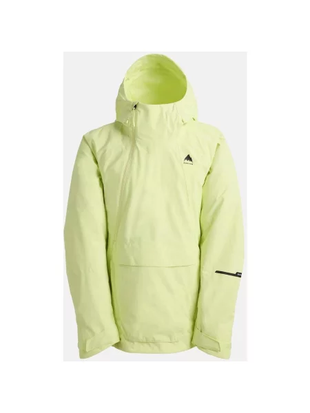Kurtka z kapturem Burton Reserve 2L Relaxed Anorak jaskrawożółty XL żółta