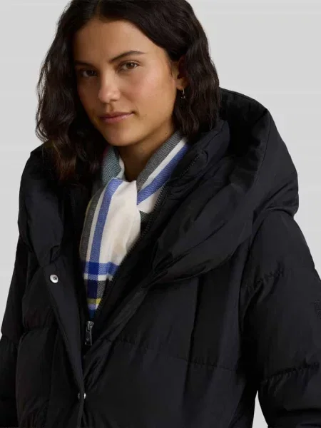 Płaszcz puchowy o kroju regular fit z zamkiem błyskawicznym dwustronnym Lauren Ralph Lauren czarny