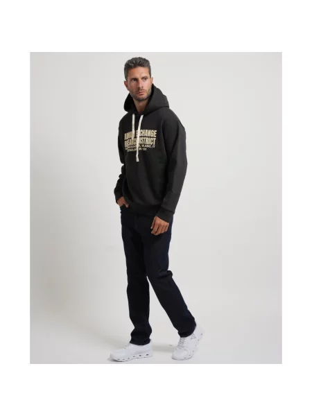 Bluza z kapturem Armani Exchange z kapturem czarna