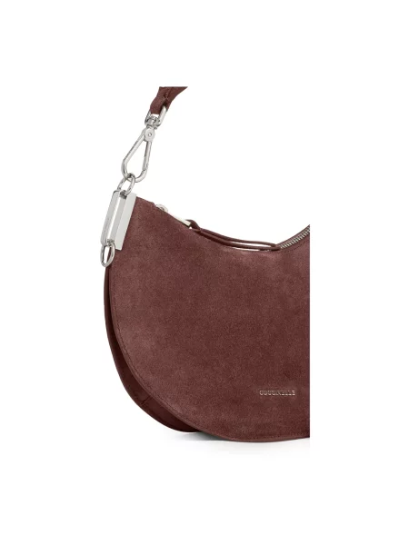 Torebka crossbody Coccinelle zamszowa brązowa
