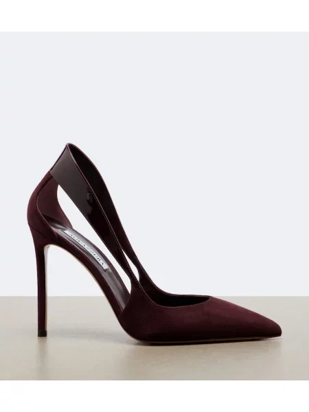 Pantofi cu toc Aquazzura din piele de căprioară