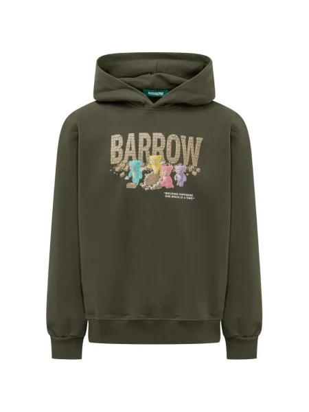 Hanorac cu glugă Barrow cu imagine verde