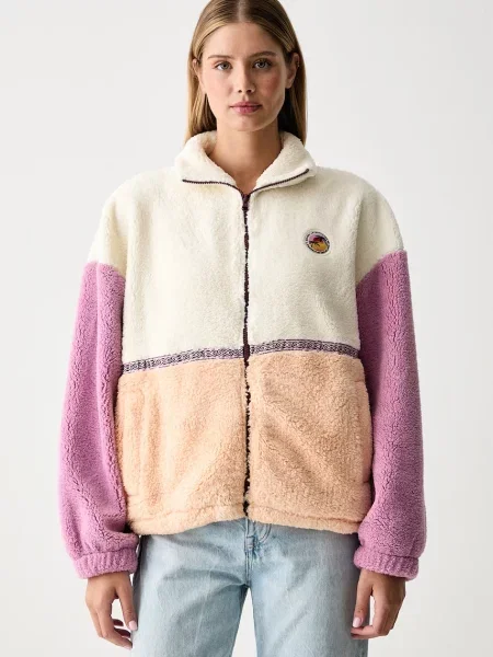 Rip Curl hanorac pentru femei din polar SURF REVIVAL bej