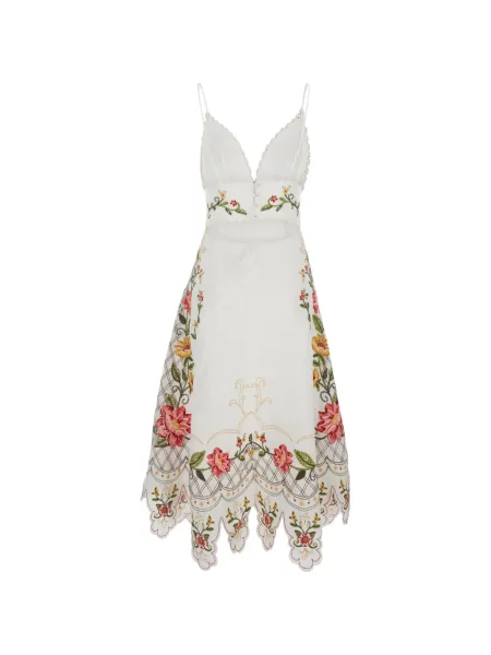 Rochie midi Farm Rio alb
