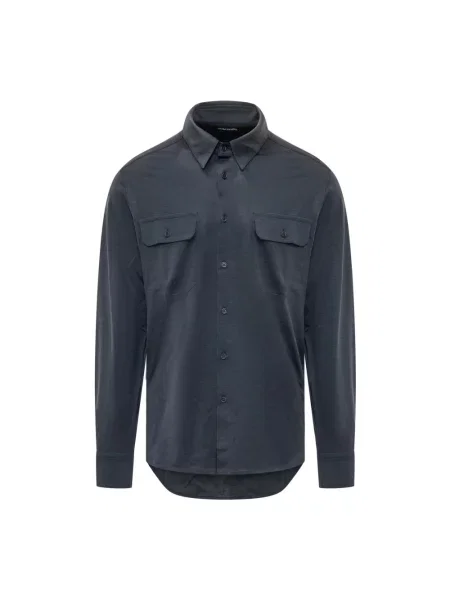 Koszula Tom Ford casual niebieska