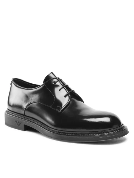 Ilgaauliai batai Emporio Armani juoda