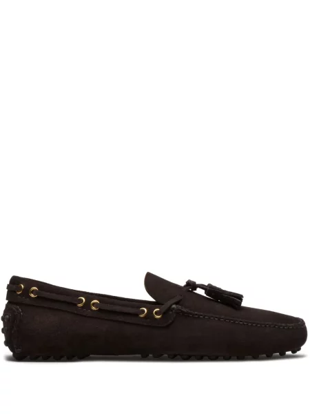 Półbuty Car Shoe zamszowe brązowe