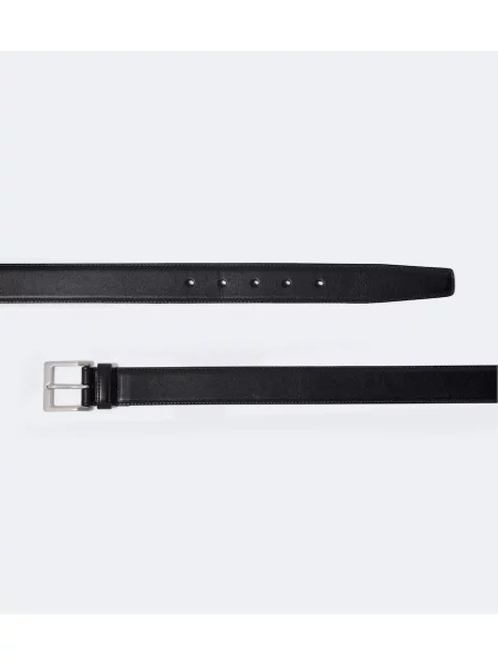 Cu centură curea Saint Laurent din piele negru